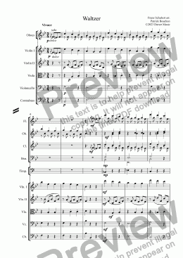 page one of Waltzer (Schubert)