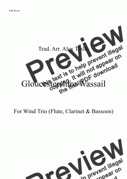 page one of Gloucestershire Wassail