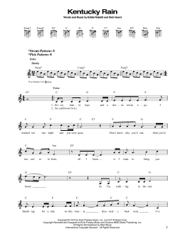page one of Kentucky Rain (Easy Guitar)