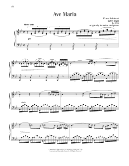 page one of Ave Maria, Op. 52, No. 6 (Piano Solo)