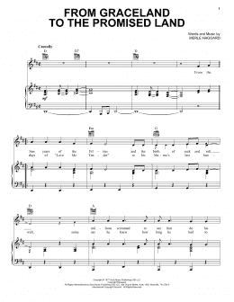 page one of From Graceland To The Promised Land (Piano, Vocal & Guitar Chords (Right-Hand Melody))