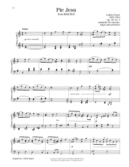 page one of Pie Jesu (Piano Solo)