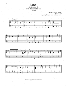 page one of Ombra Mai Fu (Piano Solo)