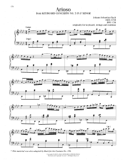 page one of Arioso (Piano Solo)