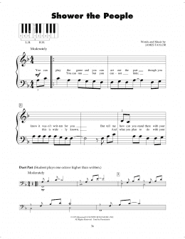 page one of Shower The People (5-Finger Piano)