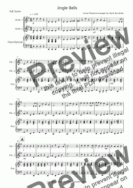 page one of Jingle Bells (Easy Version!) for Violin Duet
