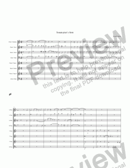 page one of Gabrieli: Sonata pian' e forte