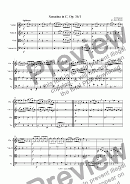 page one of Sonatina in C, Op. 36/1