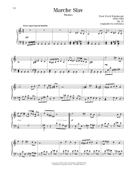 page one of Marche Slav, Op. 31 (Piano Solo)