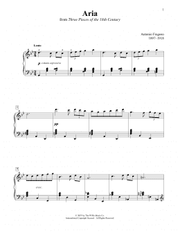 page one of Aria (Educational Piano)
