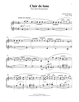 page one of Clair De Lune (Educational Piano)