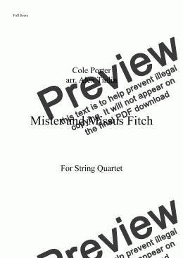 page one of Mister and Missus Fitch