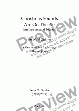 page one of Christmas Sounds Are On The Air