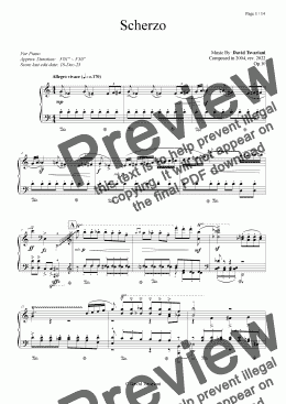page one of Scherzo Op.10