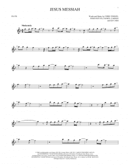 page one of Jesus Messiah (Flute Solo)