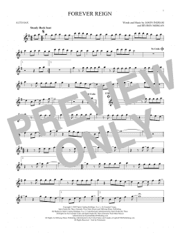 page one of Forever Reign (Alto Sax Solo)