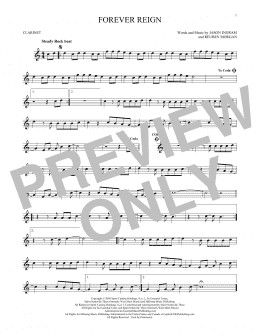 page one of Forever Reign (Clarinet Solo)