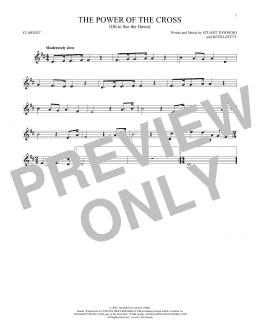 page one of The Power Of The Cross (Oh To See The Dawn) (Clarinet Solo)