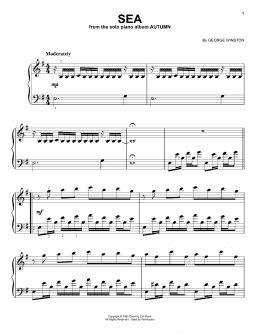 page one of Sea (Easy Piano)