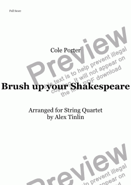 page one of Brush up your Shakespeare