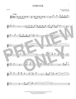 page one of Forever (Flute Solo)