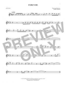 page one of Forever (Alto Sax Solo)