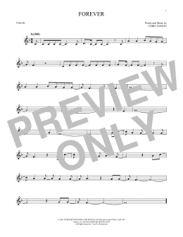 page one of Forever (Violin Solo)