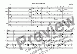 page one of Roses from the South [Rosen Aus Dem Suden][J.Strauss] String 4tet+Piano