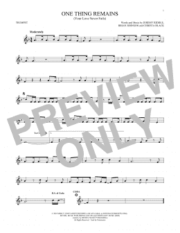 page one of One Thing Remains (Your Love Never Fails) (Trumpet Solo)