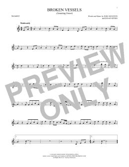 page one of Broken Vessels (Amazing Grace) (Trumpet Solo)