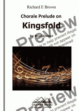 page one of Chorale Prelude on Kingsfold 