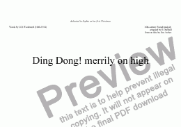 page one of Ding Dong! merrily on high