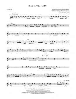 page one of See A Victory (Alto Sax Solo)