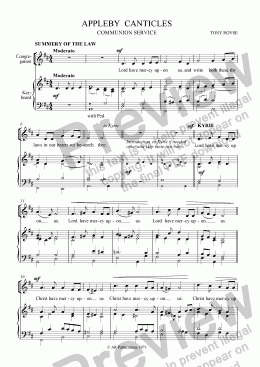 page one of Communion Service (Appleby) (Unison)