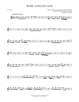 page one of Raise A Hallelujah (Alto Sax Solo)