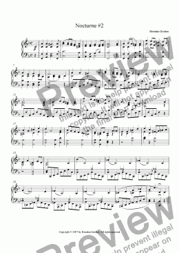page one of Nocturne No. 2 in F Major (live mp3!!!)