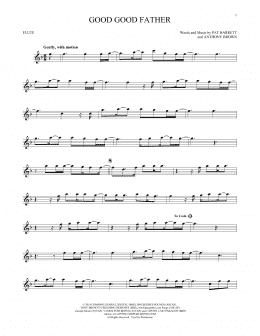page one of Good Good Father (Flute Solo)