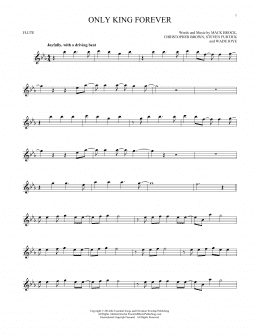 page one of Only King Forever (Flute Solo)