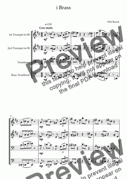 page one of i Brass - Brass Quartet