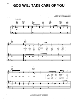 page one of God Will Take Care Of You (Piano, Vocal & Guitar Chords (Right-Hand Melody))