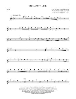 page one of Build My Life (Flute Solo)