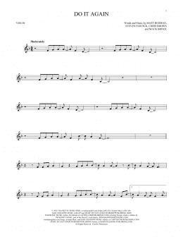 page one of Do It Again (Violin Solo)
