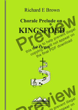 page one of Chorale Prelude on Kingsfold