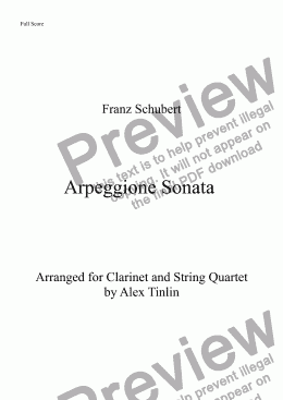 page one of Arpeggione Sonata