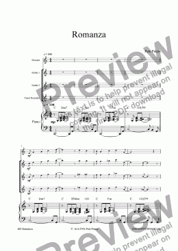 page one of Romanza [rec 5tet+Piano]