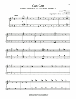 page one of Can Can (Piano Solo)