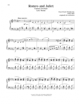 page one of Romeo And Juliet (Love Theme) (Piano Solo)