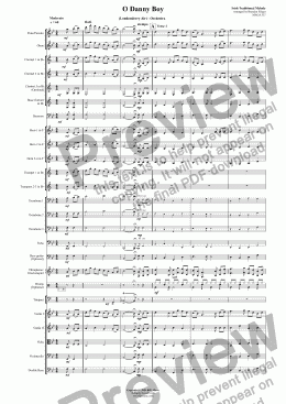 page one of O Danny Boy (Londonderry Air) - Orchestra