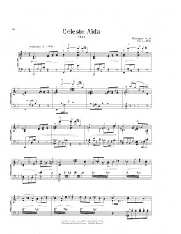 page one of Celeste Aida (Piano Solo)