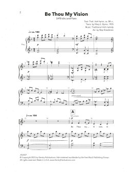 page one of Be Thou My Vision (SATB Choir)